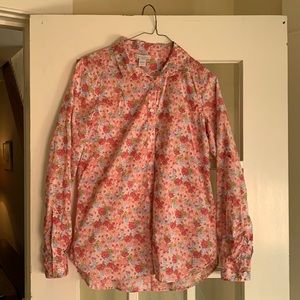 Garnet Hill button-down cotton blouse